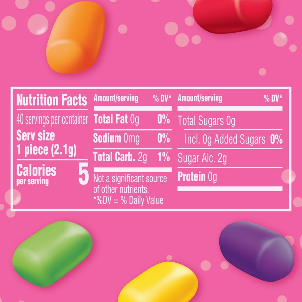 Hubba Bubba mini bubble gum bottles displaying original fruit flavors collection