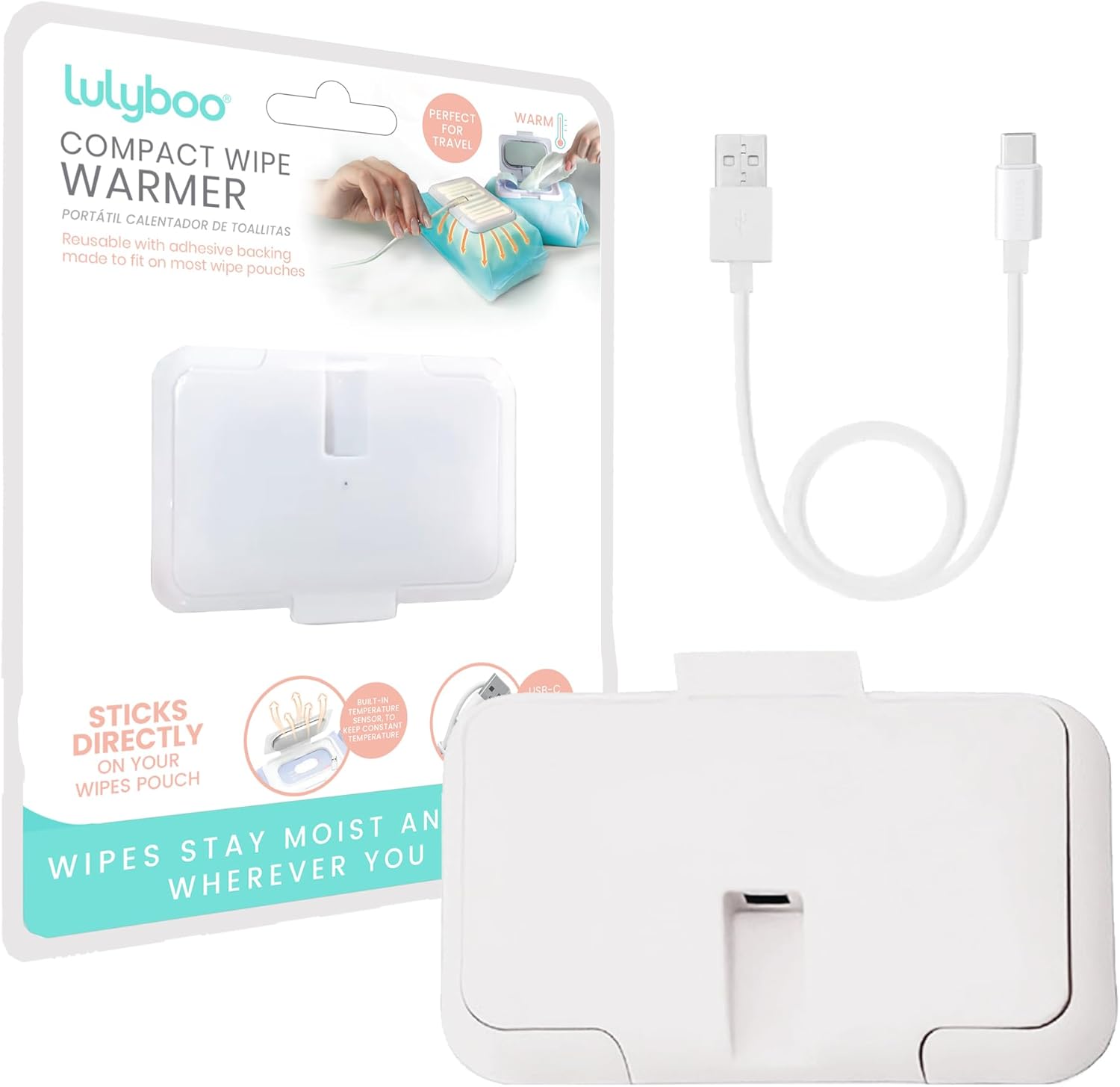 Lulyboo Compact Baby Wipe Warmer portable device front view
