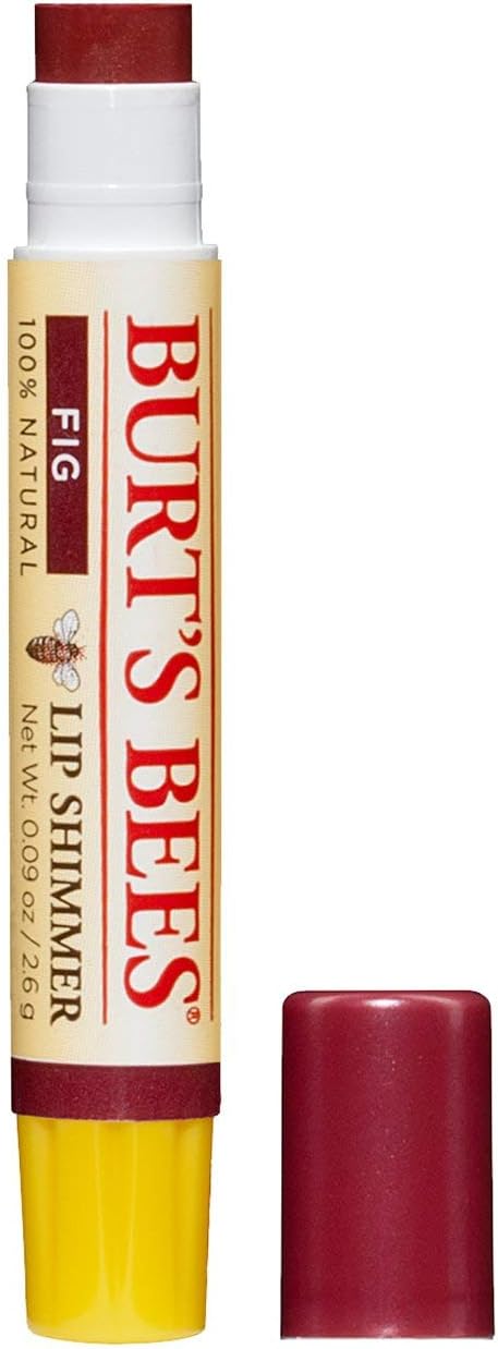 Burt's Bees Lip Shimmer Fig front view tube packaging