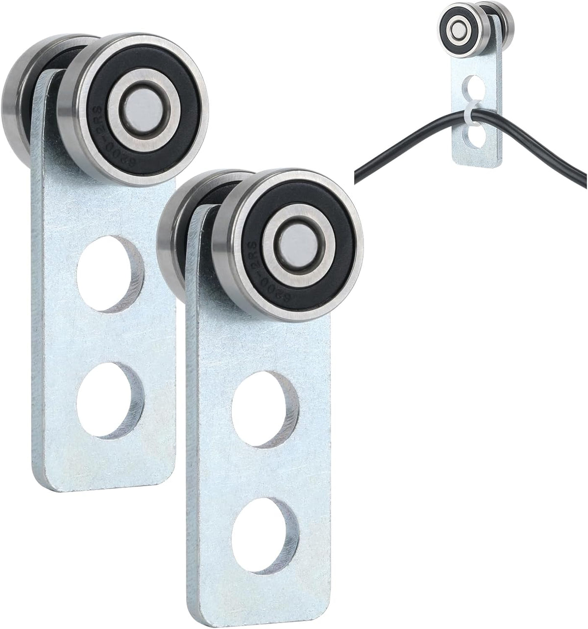 8 Wheel Trolley Assembly Rollers.Bearing Trolley Assembly.The top of the Trolley has Room for Set Screws, Allowing the use of a 1-5/8" high Strut Channel - Image 9