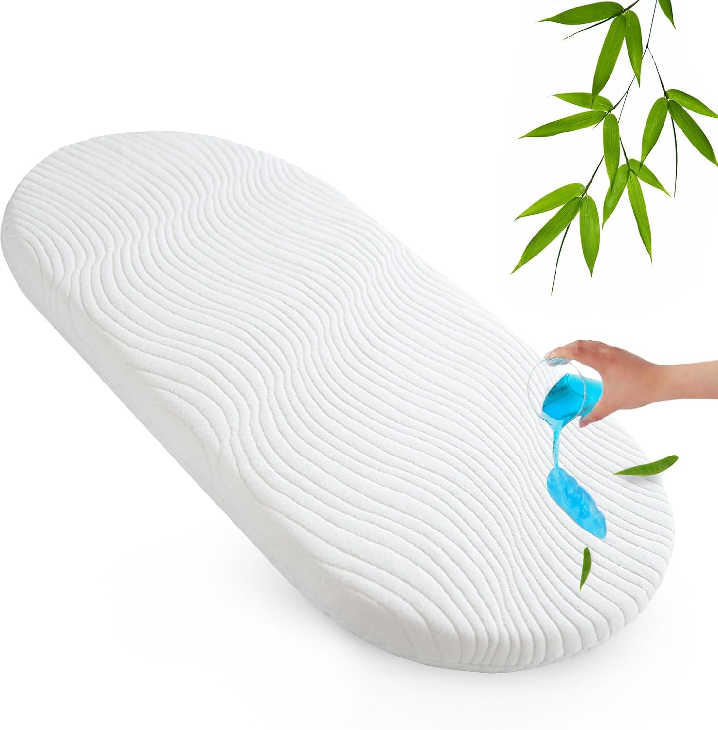 Luv4babe baby bassinet mattress pad 15x30 front view