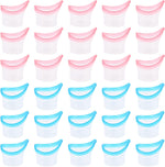 BUWUSMU 30 piece silicone eye wash cups front view for eye cleansing.