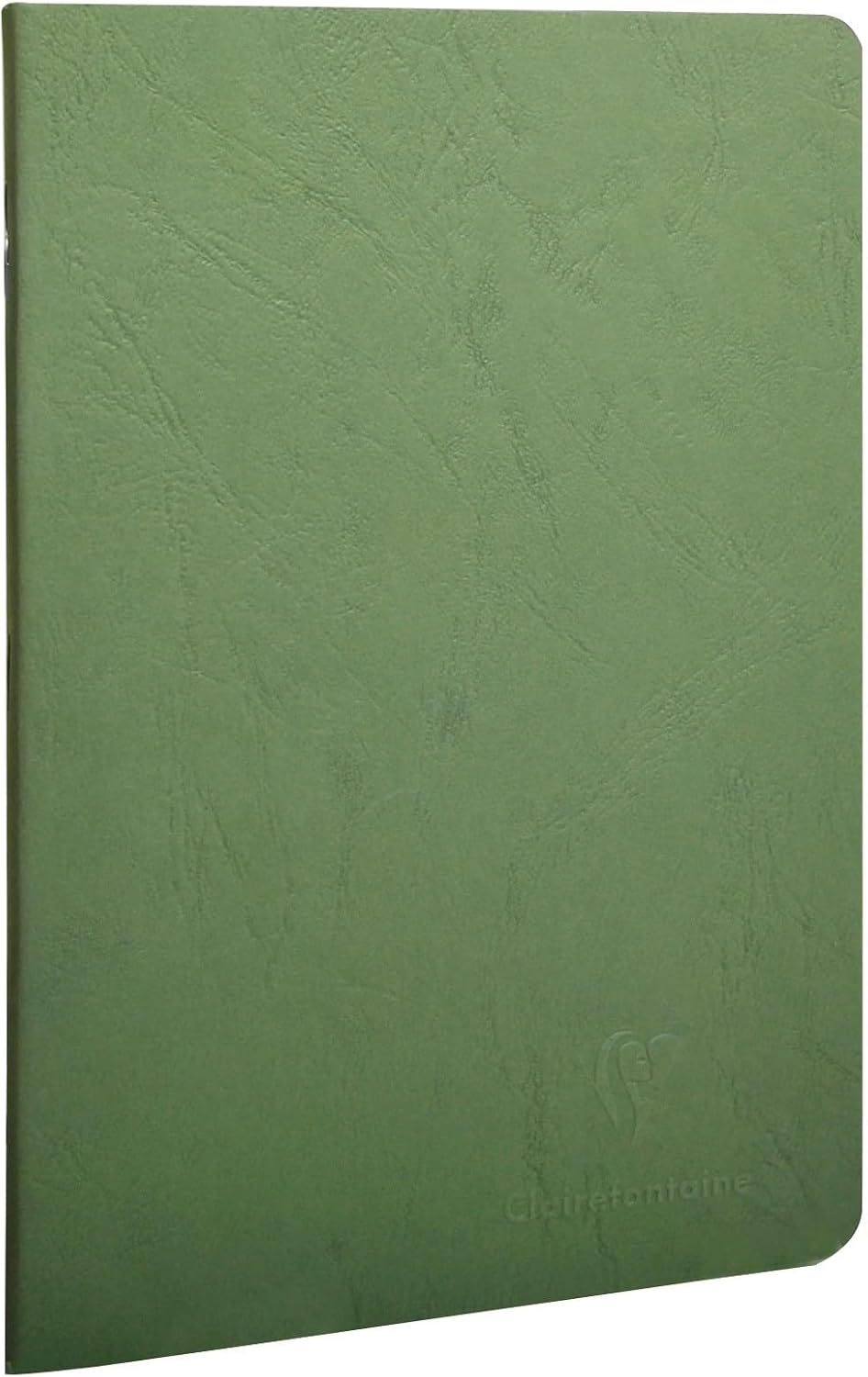 Clairefontaine Age Bag notebook front view in moss green