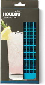 Close up of uniform mini ice cubes from Houdini tray