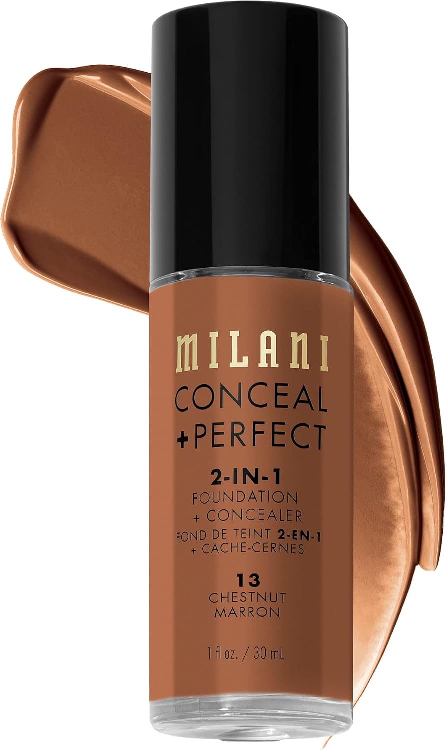 Milani Conceal + Perfect 2-in-1 Foundation + Concealer for a Flawless Complexion, Under Eye Corrector, Cover Redness and Imperfections, Waterproof and Sweatproof - 01A-Creamy Nude - Image 12