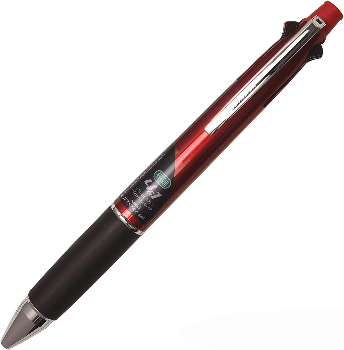 Uni Jetstream multi pen angled perspective in professional setting