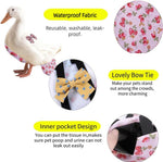 MANON ROSA bird diaper close up focusing on the waterproof inner layer and pocket lining