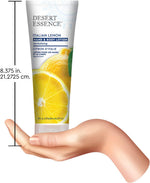 Desert Essence Italian lemon hand and body lotion side label details