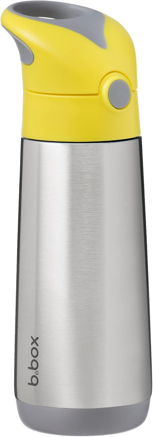 b.box Insulated Water Bottle for Kids, 12 oz Toddler Water Bottle | Stainless Steel Water Bottles Kids, Straw Top + Carry Handle, BPA Free, Leak Proof, Dishwasher Safe, 12m+ - Ocean Breeze - Image 12