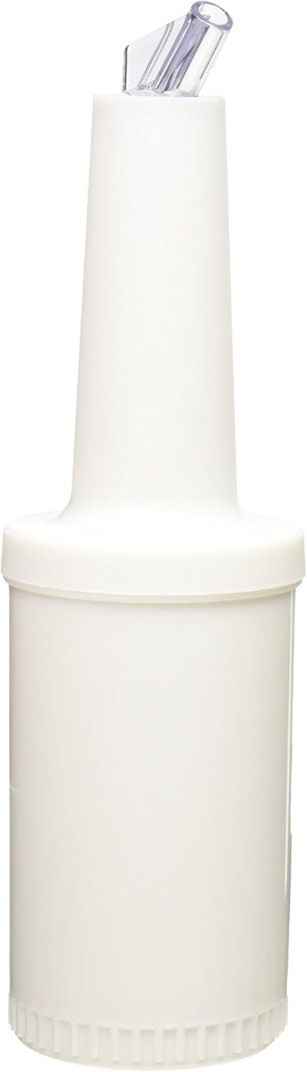 Winco Brown 1 qt Pour Bottle with Lid | NSF certified for safety, Foodservice, Great for Sauces, Syrups, Drink Mixers and Bar Service - Image 12