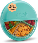 melii Spin Snack Container | 3-Compartment Rotating Snack Box with Sliding Window, BPA-Free, Dishwasher Safe, Portable Snack Container for Kids Ages 3+ (Pink) - Image 11