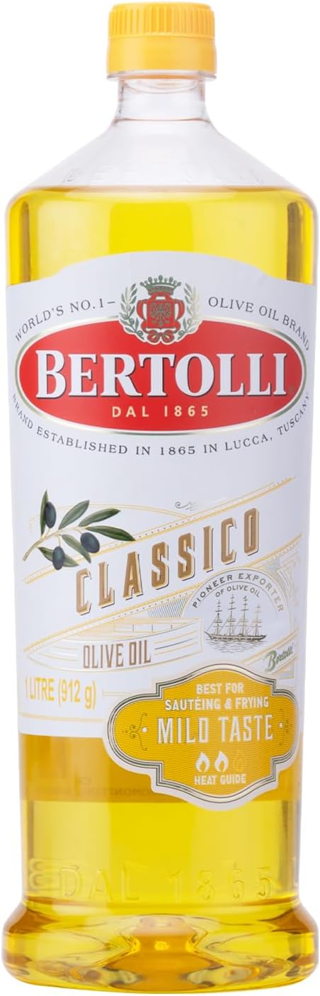 Bertolli Classico olive oil front view bottle cooking oil