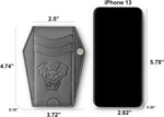 Lazy Skull spooky wallet side profile showing slim design