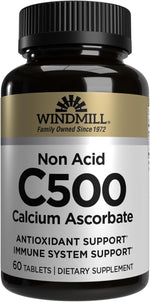 Windmill vitamin c 500mg tablets front view bottle packaging