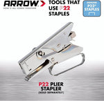 Arrow plier staple box packaging back label
