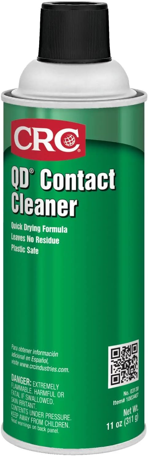 CRC QD Contact Cleaner 11 Ounce aerosol can front view