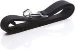 Eight foot long black dog leash for medium and large breeds