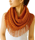 StylesILove two tone infinity scarf full length view