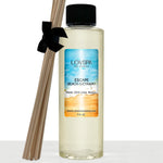 LOVSPA Escape Beach Getaway diffuser oil front view bottle packaging