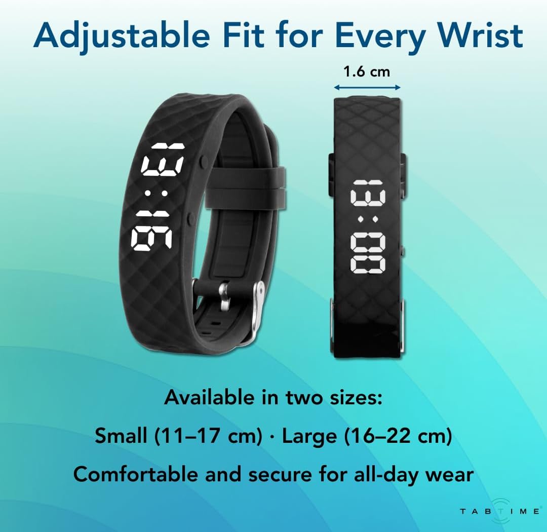 Tabtime watch displaying digital screen interface