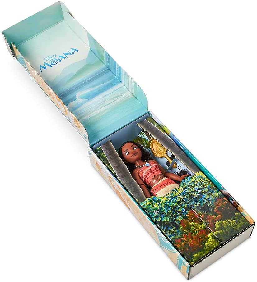 Disney Store Official Princess Classic Doll (Moana), 11 Inches, Includes Brush with Molded Details, Fully Posable Toy in Classic Outfit - Disney Princess Toys - Image 3