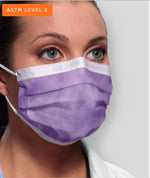 Crosstex lavender procedural face mask box side profile