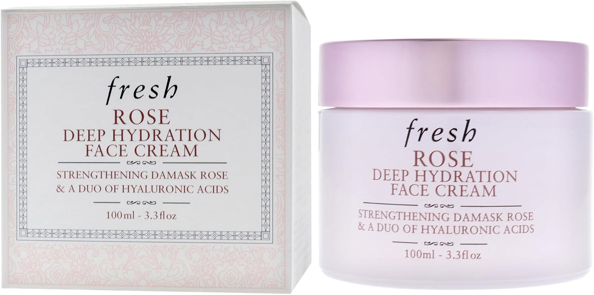 Fresh Rose Deep Hydration Face Cream side profile angle