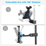 LEKATO mount compatibility with large tablets and smartphones