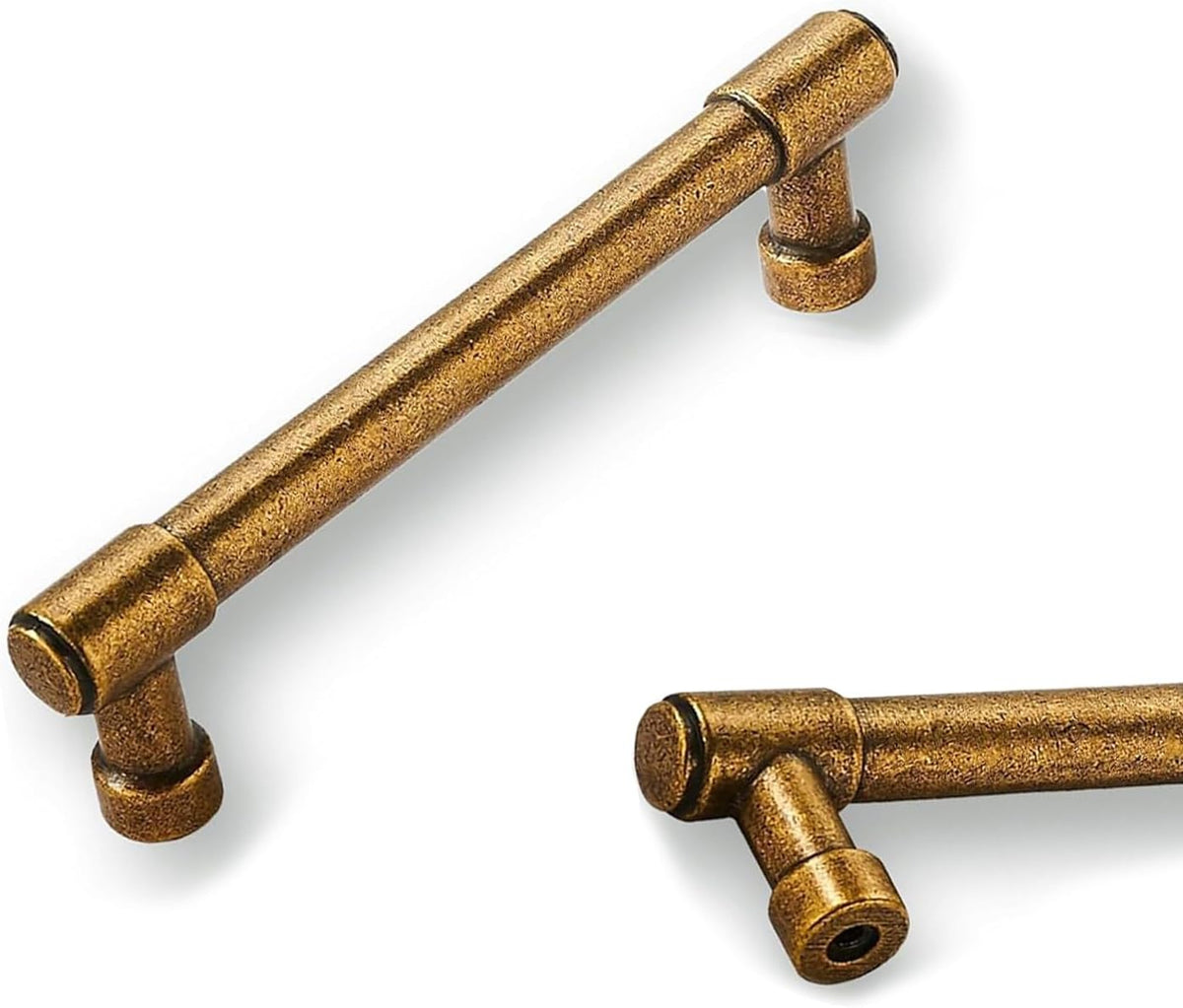 10 Pack 8 Inch Cabinet Handles - Brushed Gold & Satin Brass Drawer Pulls - Kitchen Hardware Pack - Image 13