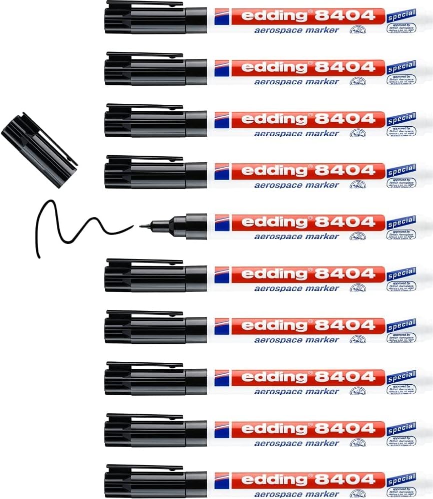 Edding 8404 Aerospace Marker front view industrial marker