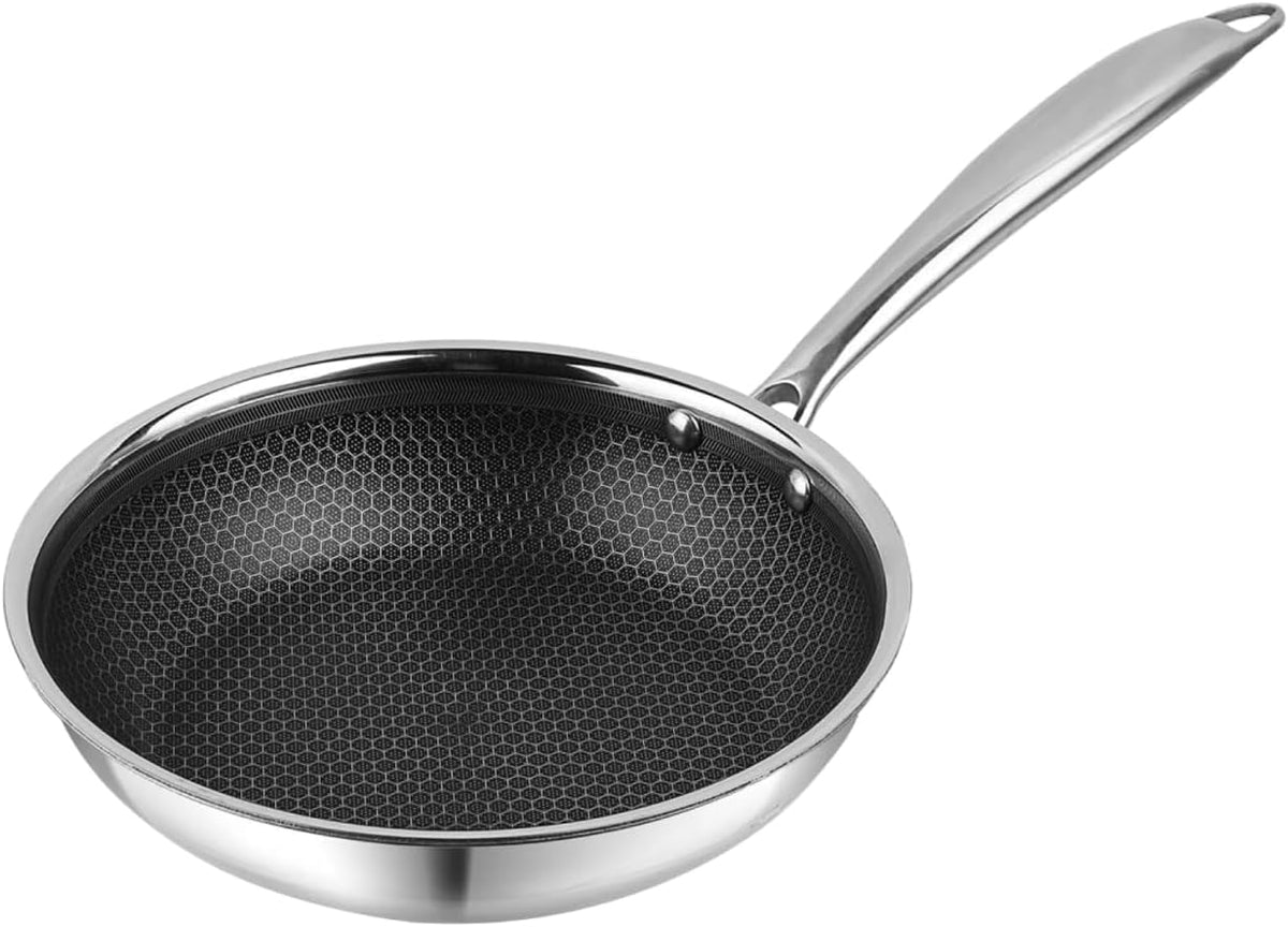 T Tabakh Vinod Platinum Pro Honeycomb Frypan front view cookware