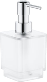 GROHE Selection Cube soap dispenser front view luxury bathroom accessory