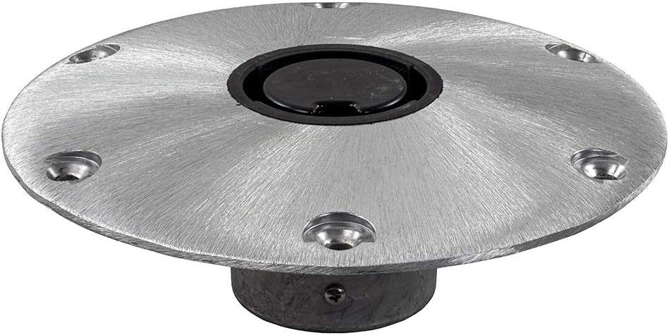Springfield Marine 1300750-1 9-inch round aluminum base front view marine hardware