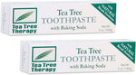 Tea Tree Therapy toothpaste with baking soda front view packaging