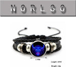NORLSO adjustable astrology bracelet showing luminous effect