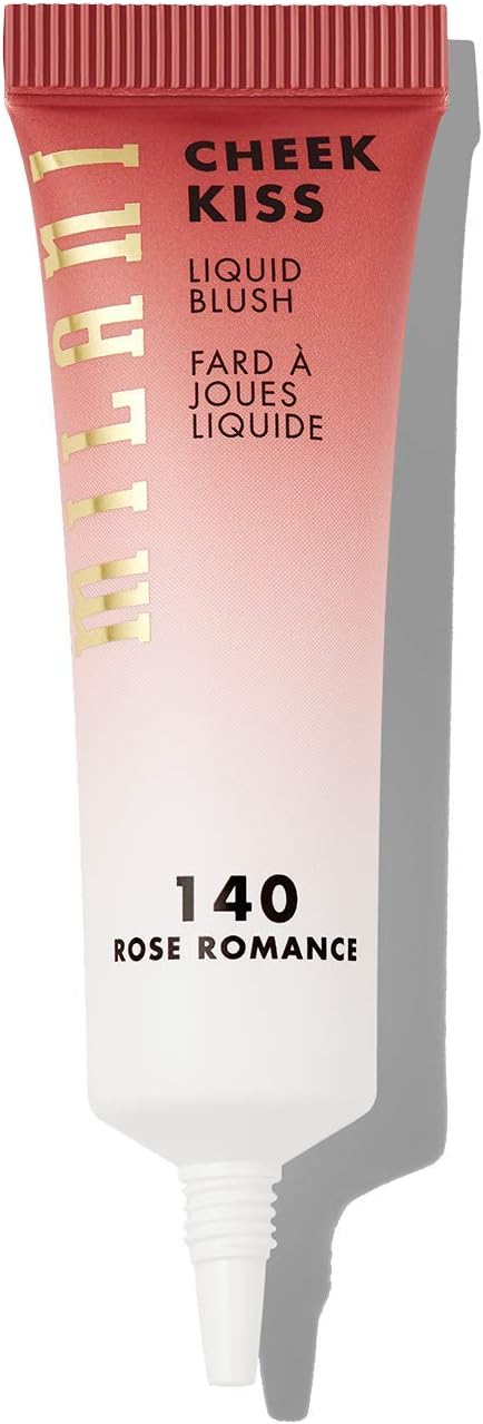 Milani liquid blush Rose Romance back of tube ingredients