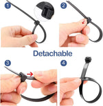 PLWCAMI nylon zip ties used for outdoor wire management