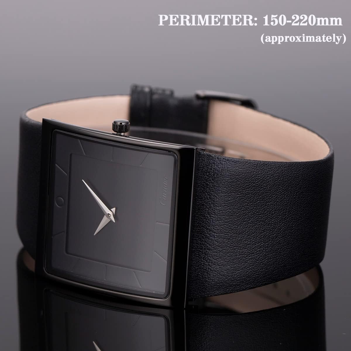 Sibosun minimalist quartz watch buckle and genuine leather band