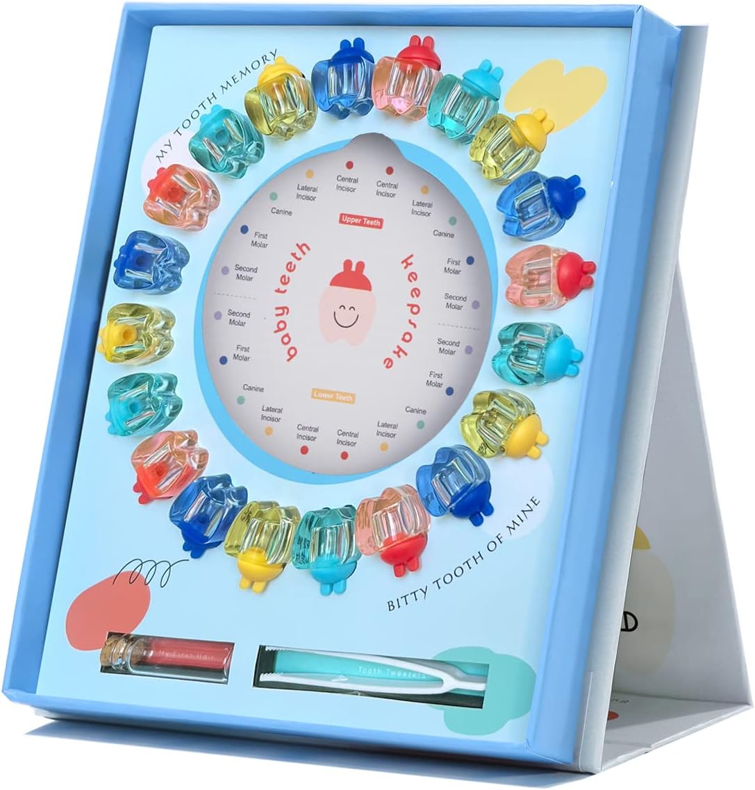 Oncebaby Tooth Fairy Box for Boys front view keepsake organizer