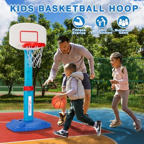 Lacchoufee indoor mini basketball hoop setup with pump