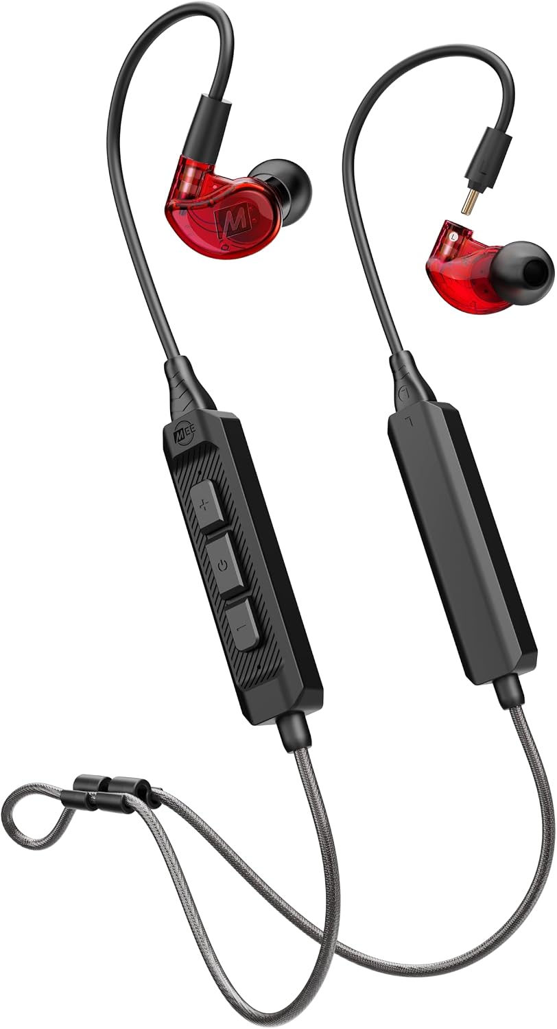MEE audio M6 PRO In Ear Monitor Headphones for Musicians, 2nd Gen Model With Upgraded Sound, Memory Wire Earhooks & Replaceable Cables, Noise Isolating Professional Earbuds, 2 Cords Included (Black) - Image 14