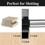 CNC Spoilboard Surfacing Router Bit, 1/4 inch Shank Carbide Tipped Surface Planing Bottom Cleaning Cutter Slab Flattening Router Bit, Wood Milling Cutter Planer Woodworking Tool - Image 3