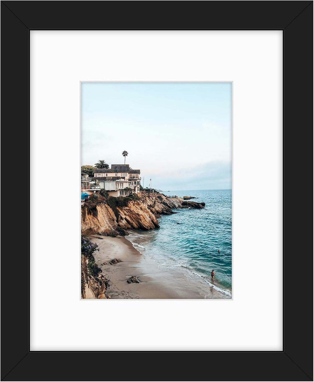 Frametory 9x12 Frame with Mat for 6x8, Real Glass, White | Display 6x8 Picture with Mat or 9x12 Photo Without Mat, Shatter-Resistant Glass, Pre-Installed Wall Mounting Hardware - Image 13