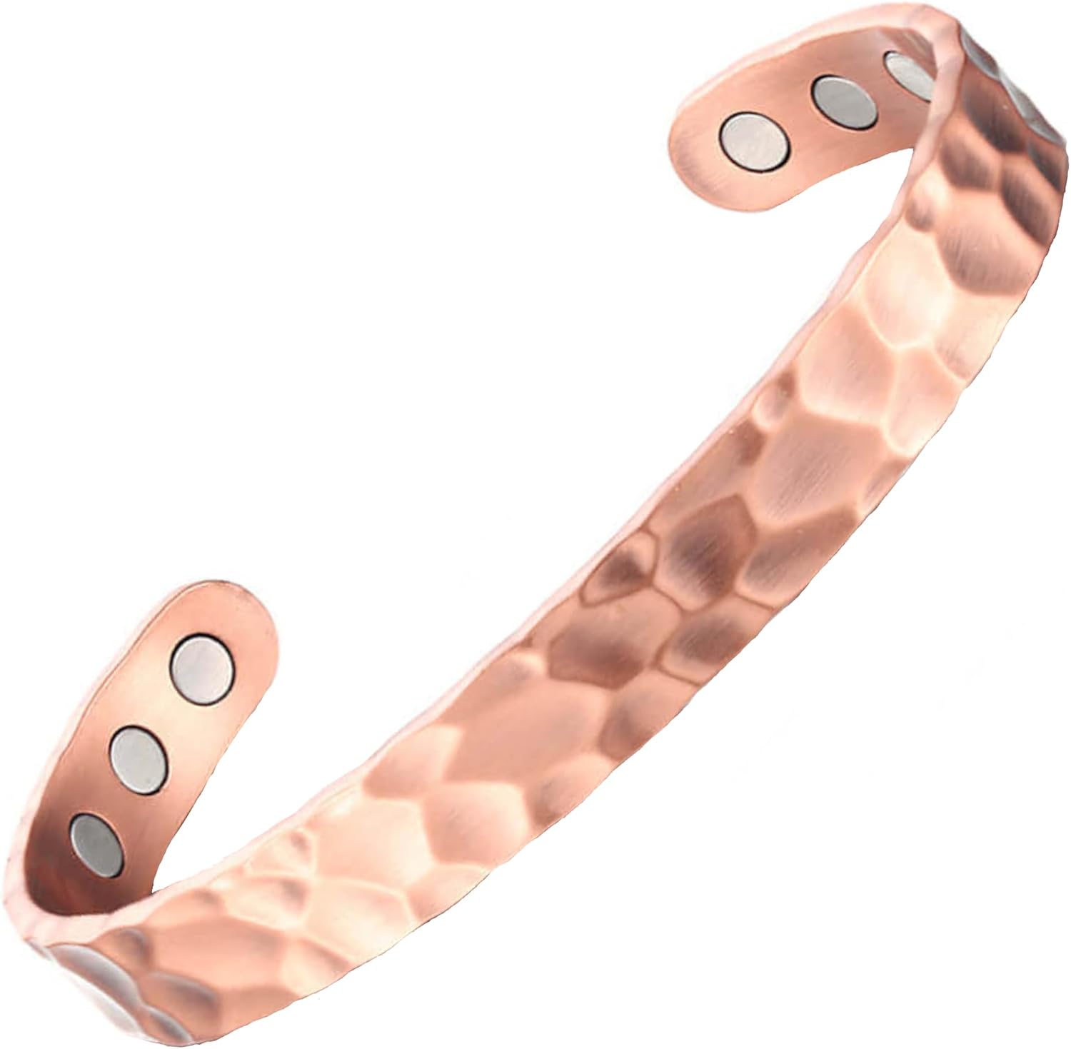 Earth Therapy Minimalist Design Magnetic Field Cuff Bracelets for Men & Women - Ultra Strength - Adjustable - Image 1