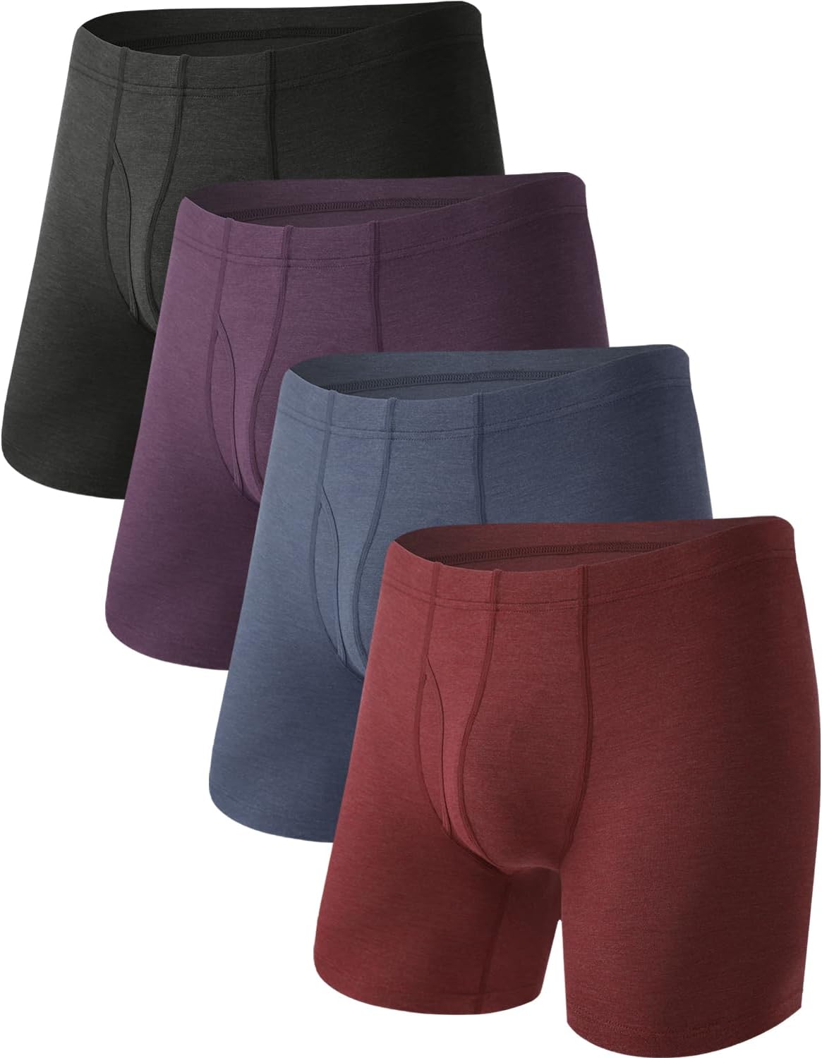 BAMBOO COOL Men's Cooling Underwear Ultra Soft Breathable Boxer Briefs Pack | 92% Viscose From Bamboo, Softer and Cooler Than Cotton, Moisture Wicking, No Riding Up , Daily Wear&Outdoor Work - Image 12