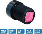 Wangzhch CCTV HD lens side profile highlighting barrel design
