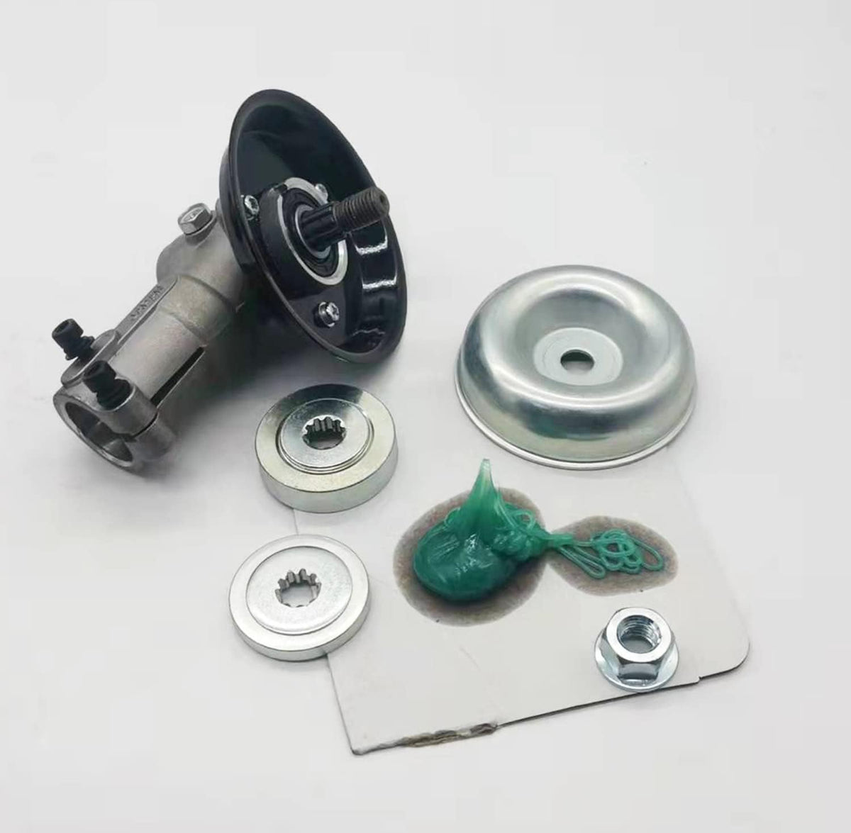 Gabasinover replacement part packaging and complete gear assembly