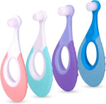 Ecovona Baby Toothbrush 4 Pack front view for infant oral care.