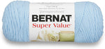 Bernat Super Value Sky Yarn ball texture closeup