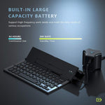 Geyes bluetooth keyboard connected to tablet and smartphone